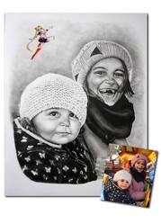 Portrait d'apr&egrave;s photo